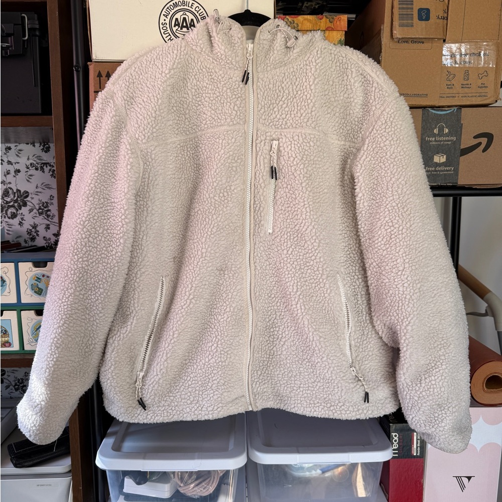 H&M Cream Teddy Jacket